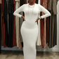 Bodycon Zipper Maxi Dress (906) - ZIZI Boutique
