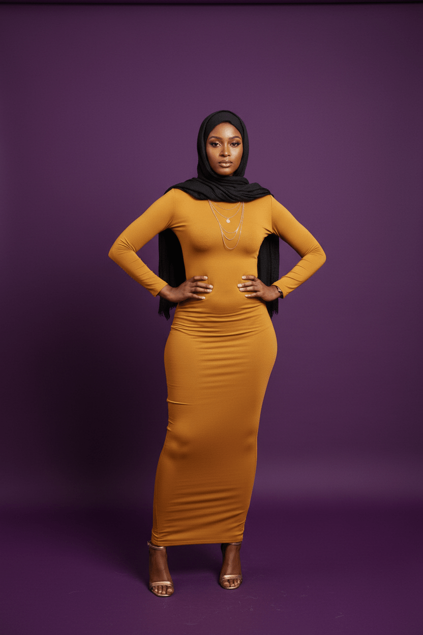 Bodycon Zipper Maxi Dress (906) - ZIZI Boutique