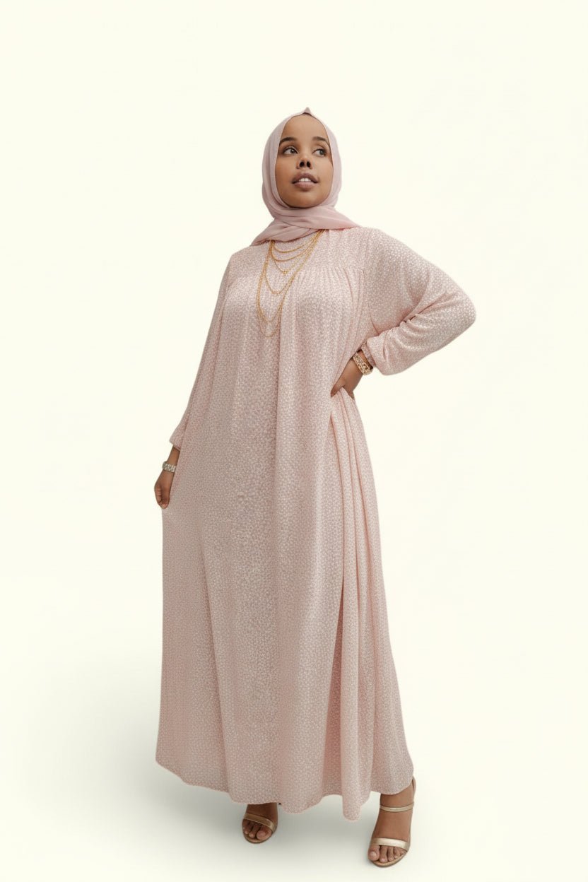 Chiffon Dots Print Maxi Dress - ZIZI Boutique