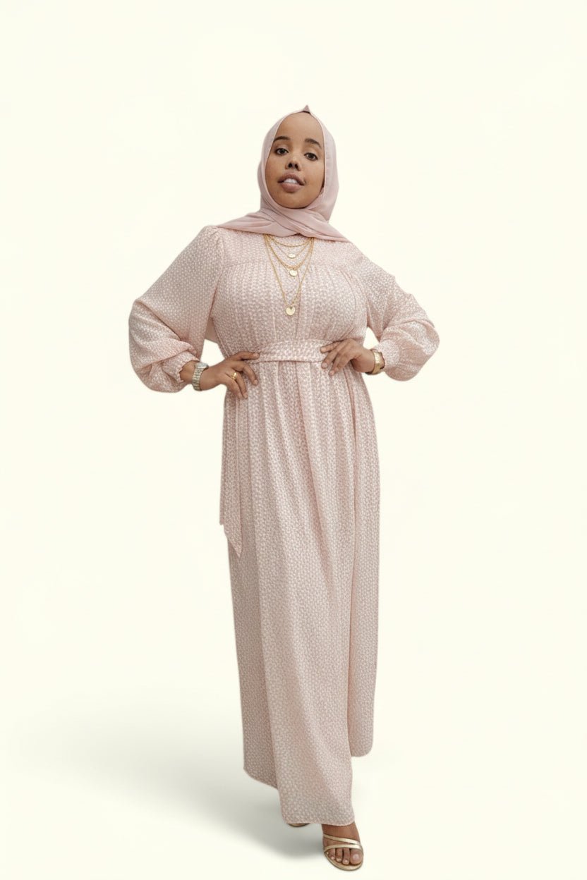 Chiffon Dots Print Maxi Dress - ZIZI Boutique