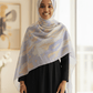 Chiffon Print Hijab — Lavender & Baby Pink Streaks - ZIZI Boutique