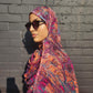Chiffon XL Print Hijab — Rainbow Burst (Print 5) - ZIZI Boutique