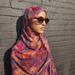 Chiffon XL Print Hijab — Rainbow Burst (Print 5) - ZIZI Boutique