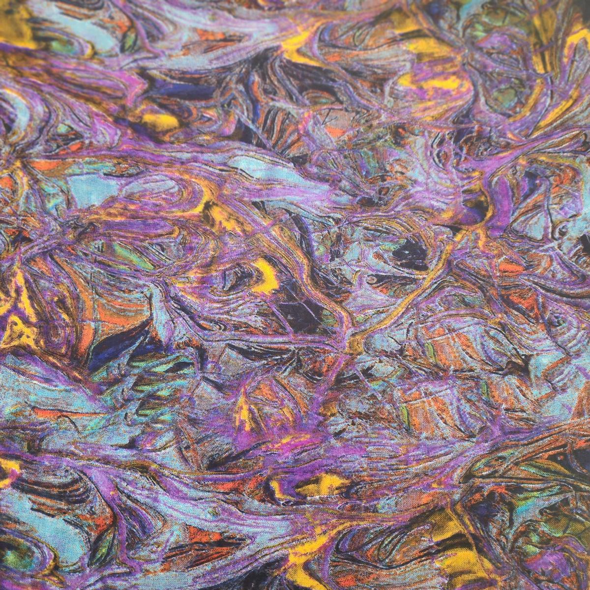 Chiffon XL Print Hijab — Rainbow Burst (Print 5) - ZIZI Boutique