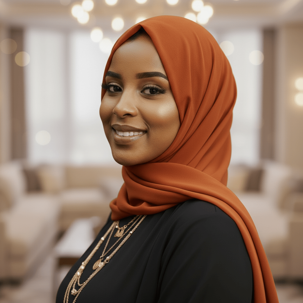 Classic Chiffon Hijab — Burnt Orange - ZIZI Boutique