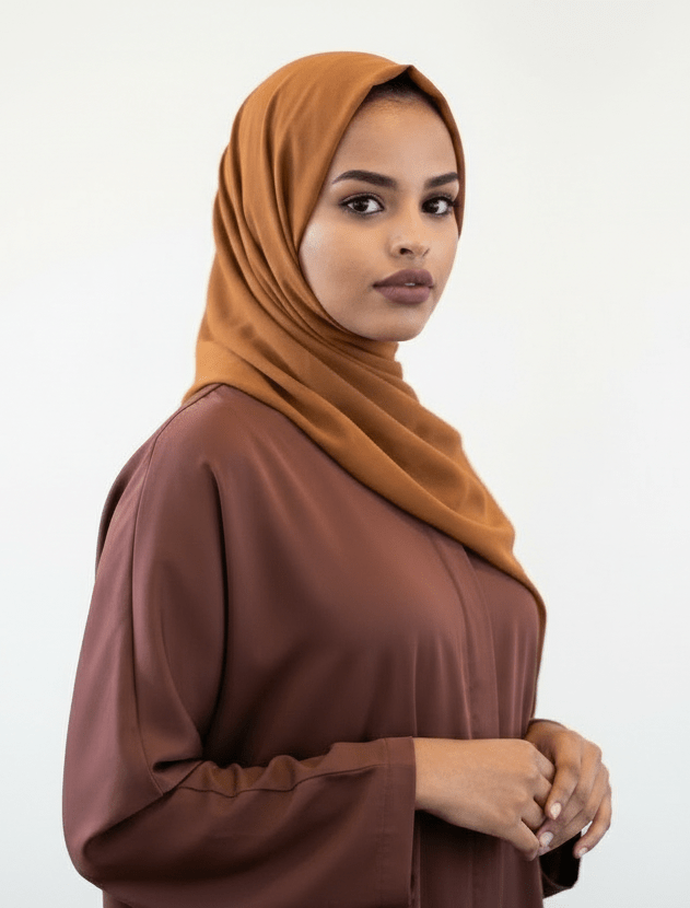 Classic Chiffon Hijab — Caramel - ZIZI Boutique