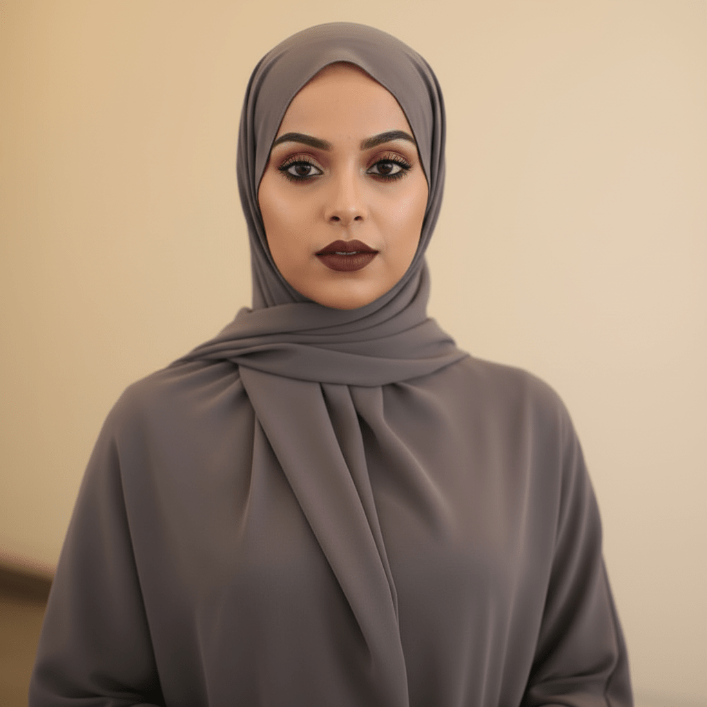Classic Chiffon Hijab - Dark Grey - ZIZI Boutique
