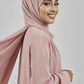 Classic Chiffon Hijab — Dark Stone Pink - ZIZI Boutique