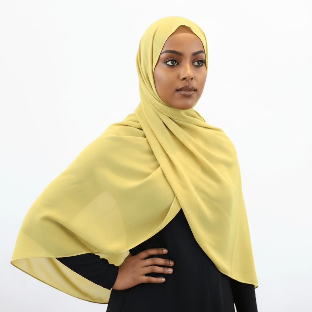 Classic Chiffon Hijab - Kiwi Lime - ZIZI Boutique