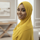 Classic Chiffon Hijab — Mellow Yellow - ZIZI Boutique