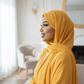 Classic Chiffon Hijab — Mustard Gold - ZIZI Boutique