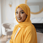 Classic Chiffon Hijab — Mustard Gold - ZIZI Boutique
