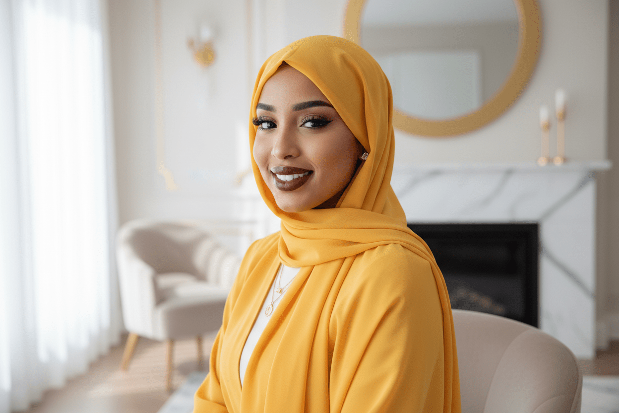 Classic Chiffon Hijab — Mustard Gold - ZIZI Boutique
