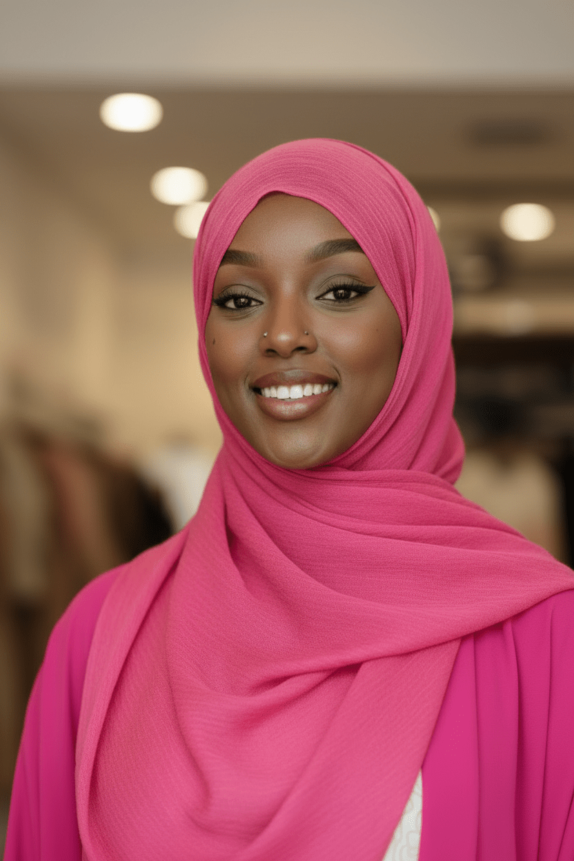 Classic Cotton Hijab — Hot Pink - ZIZI Boutique