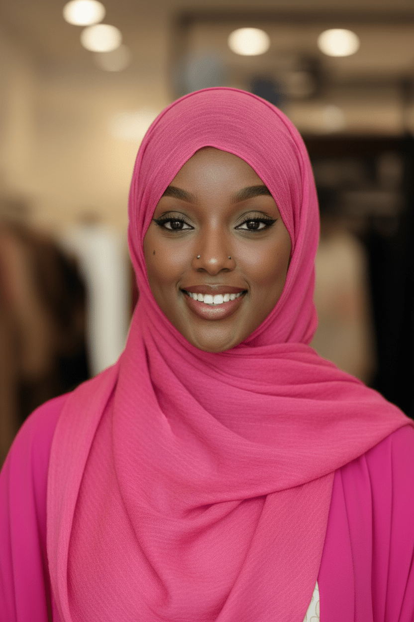 Classic Cotton Hijab — Hot Pink - ZIZI Boutique