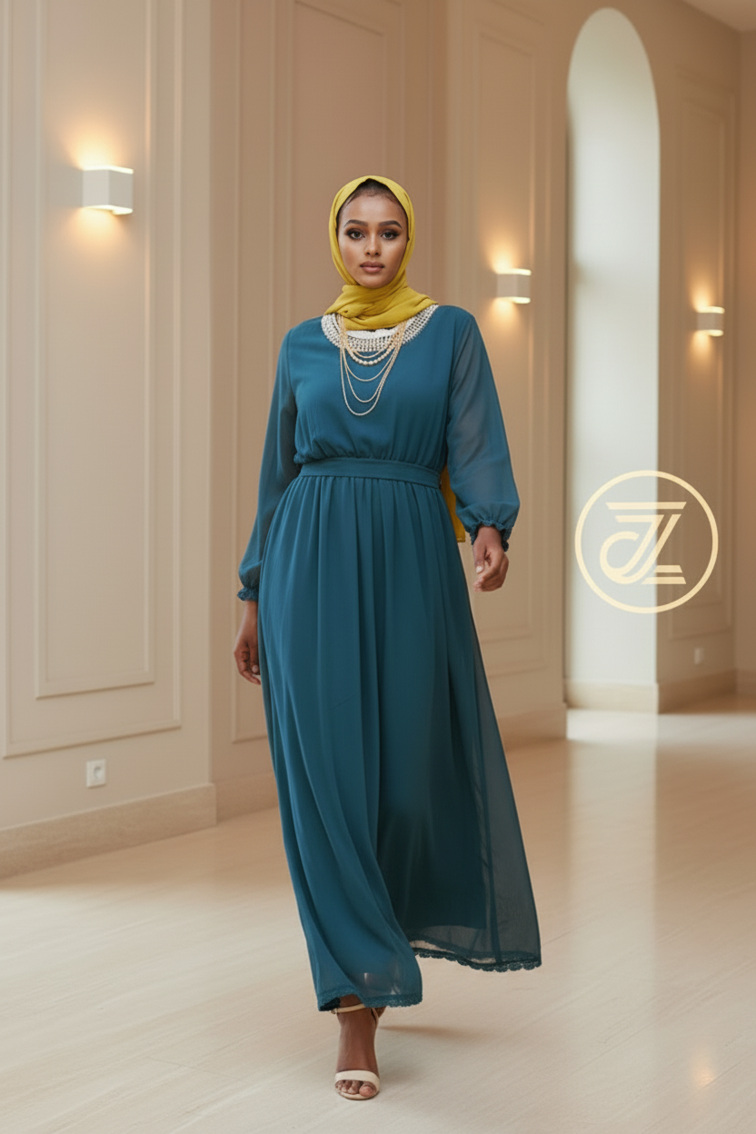 Cleopatra Chiffon Maxi Dress FINAL SALE - ZIZI Boutique