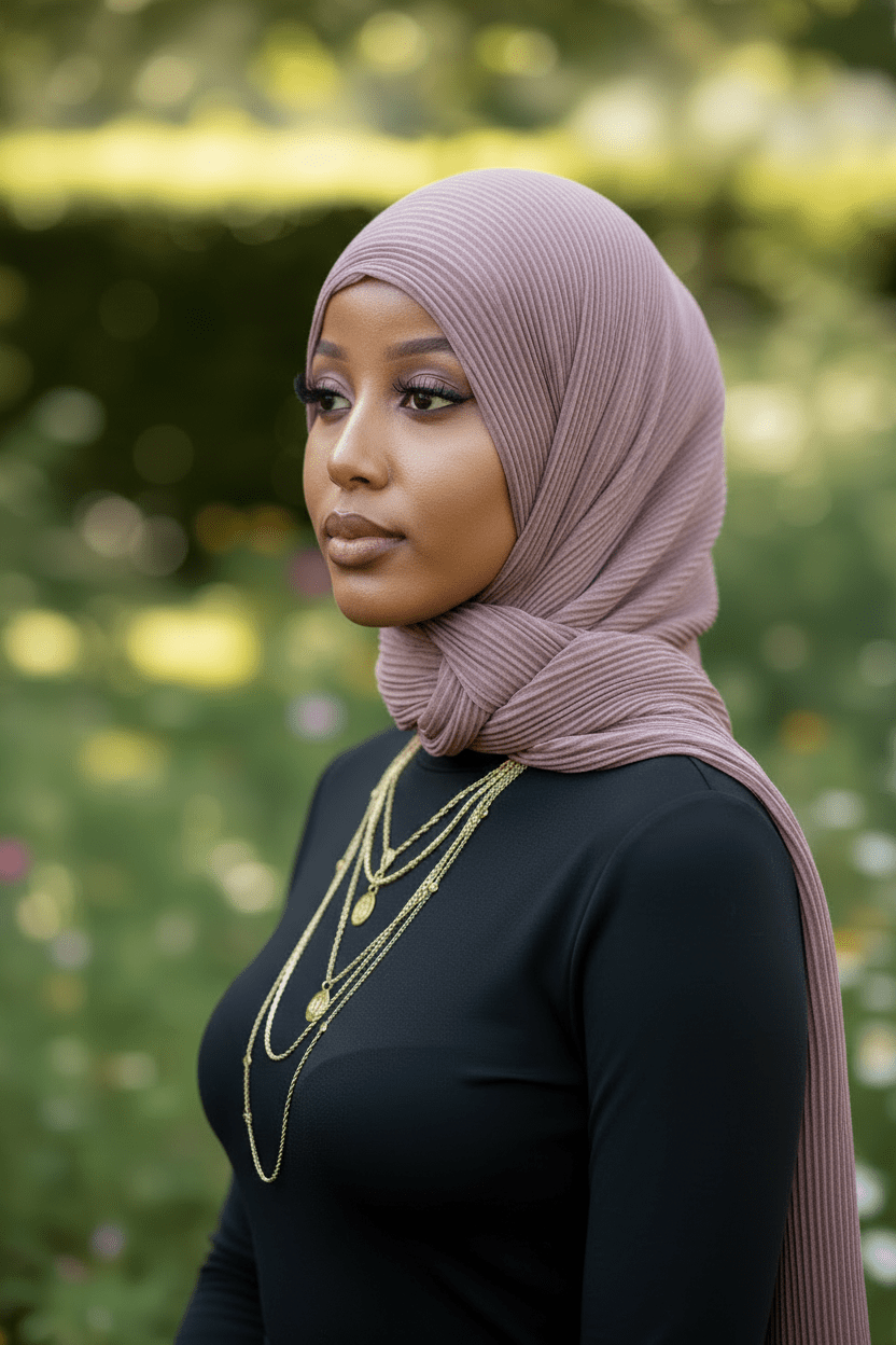 Crinkle Hijab — Taupe - ZIZI Boutique