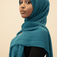 Crinkle Hijab — Teal - ZIZI Boutique