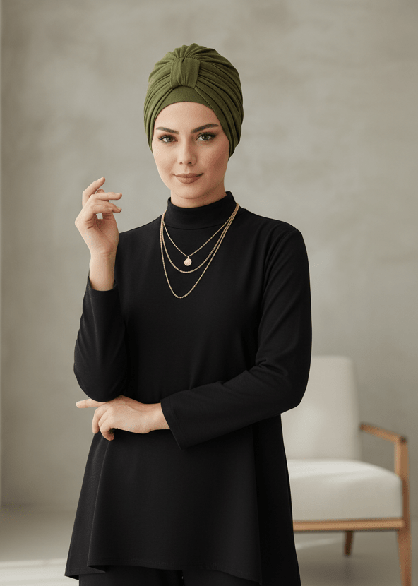 Ebruli Köprülü Turkish Turban — Ready to Wear - ZIZI Boutique