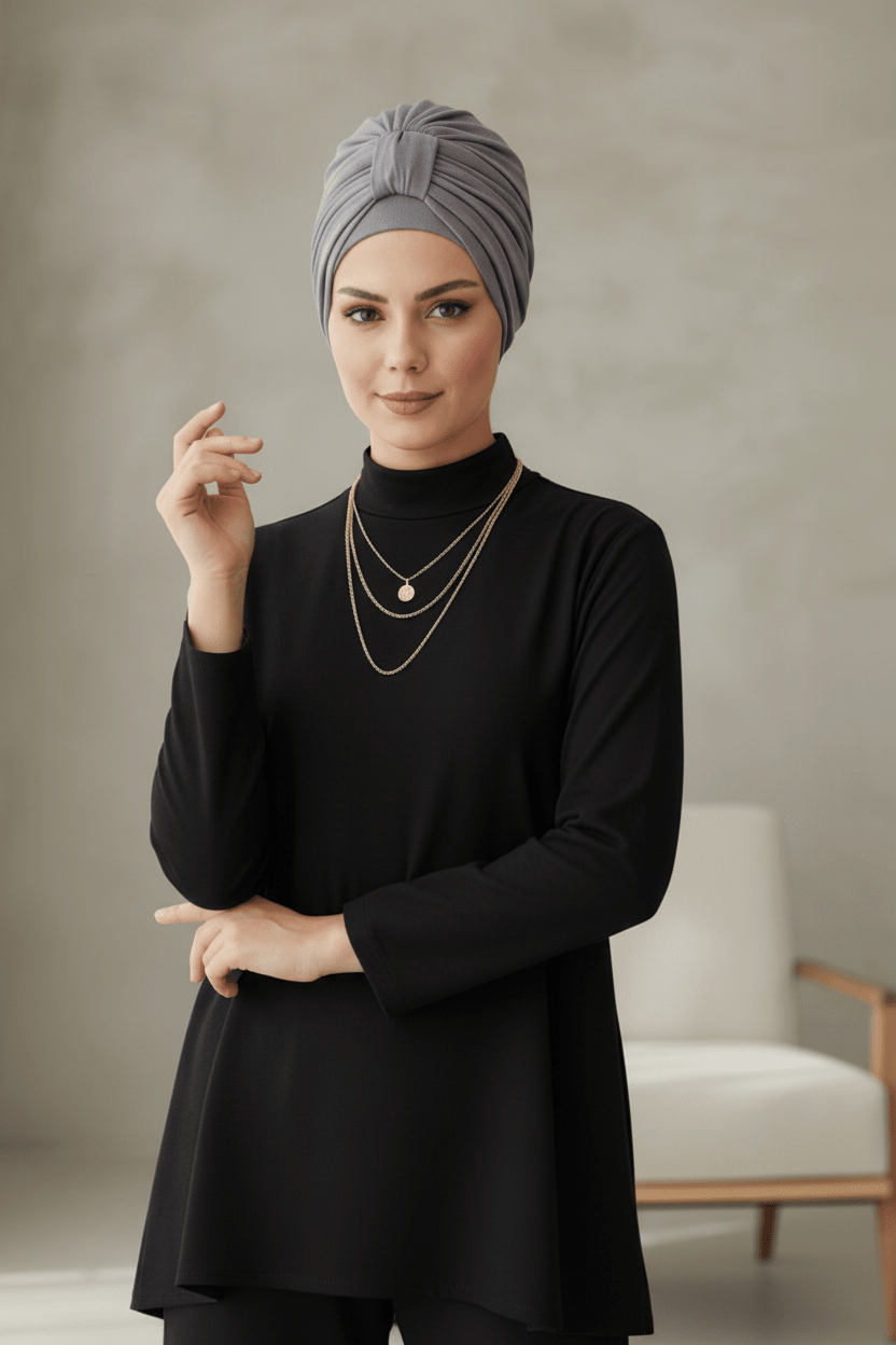 Ebruli Köprülü Turkish Turban — Ready to Wear - ZIZI Boutique