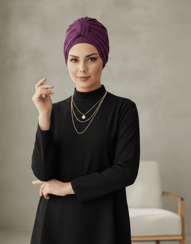 Ebruli Köprülü Turkish Turban — Ready to Wear - ZIZI Boutique