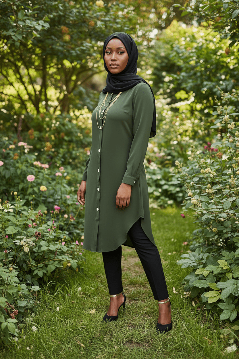 Flowy Button - Down Midi Dress Shirt - ZIZI Boutique
