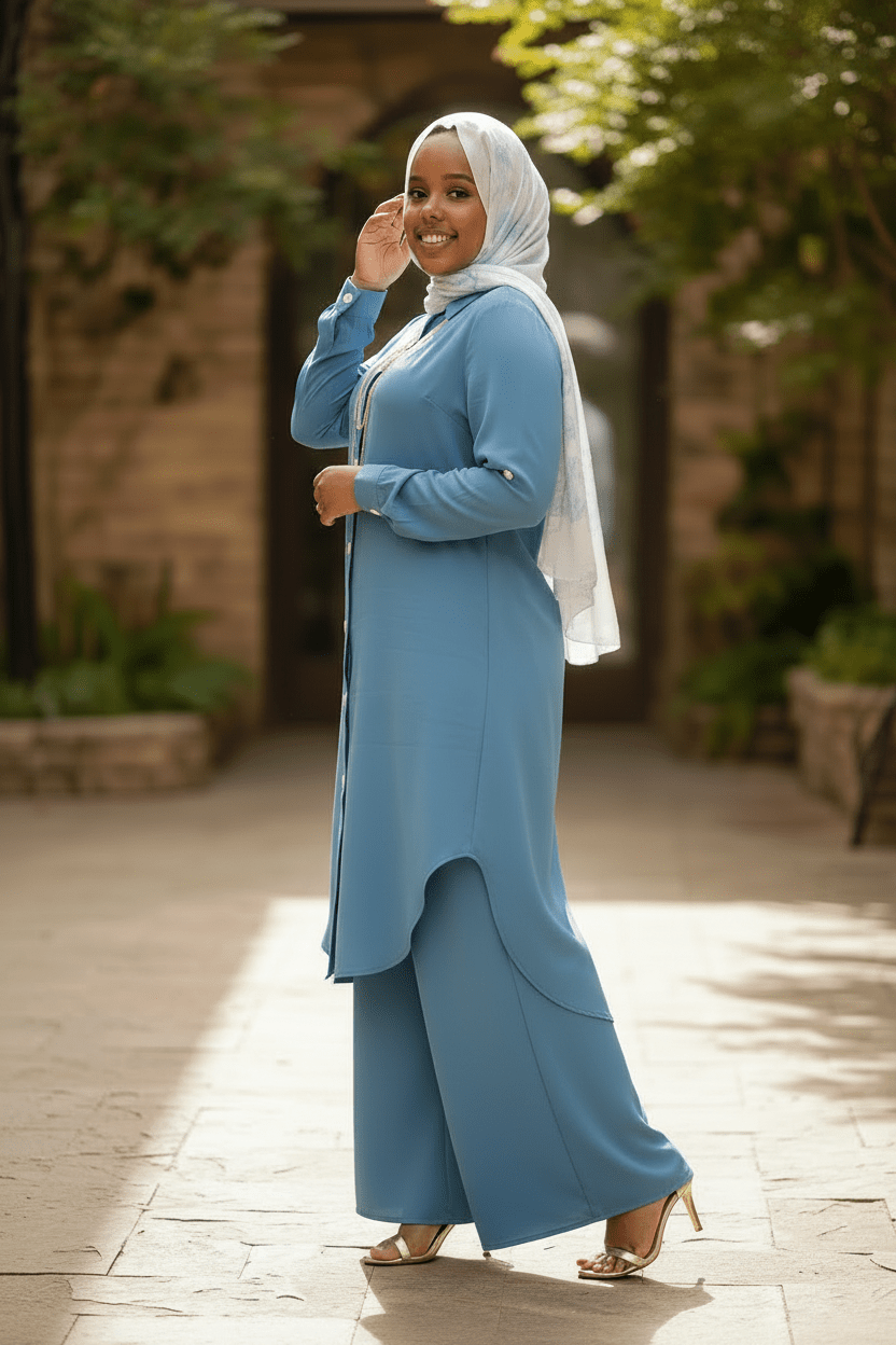 Flowy Button - Down Midi Dress Shirt - ZIZI Boutique
