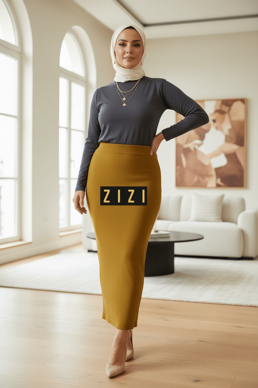 Free Size Women's Sweater Maxi Skirt - ZIZI Boutique