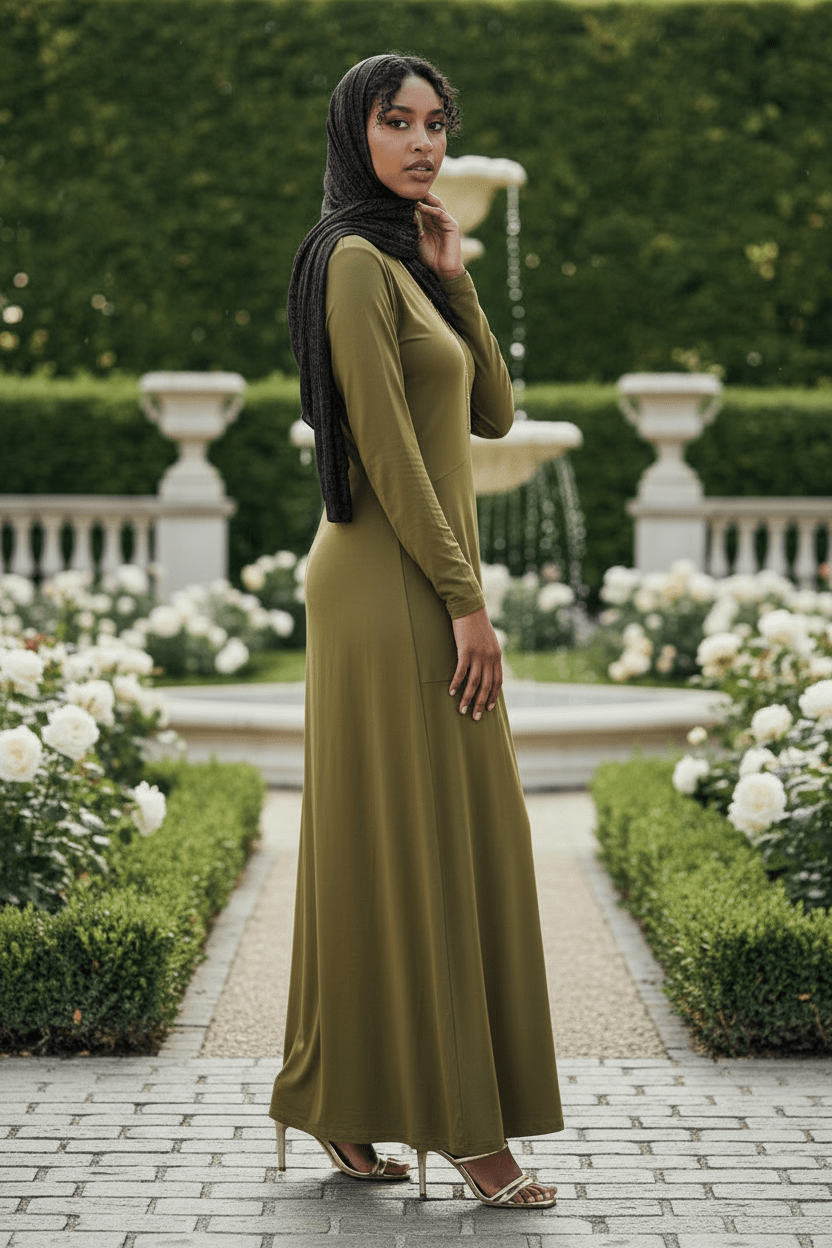 Jamila Jersey Patch Maxi Dress - ZIZI Boutique