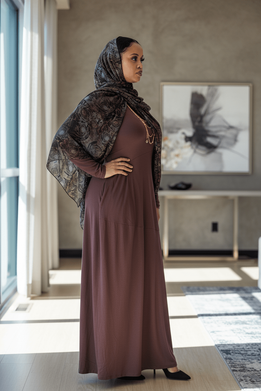 Jamila Jersey Patch Maxi Dress - ZIZI Boutique