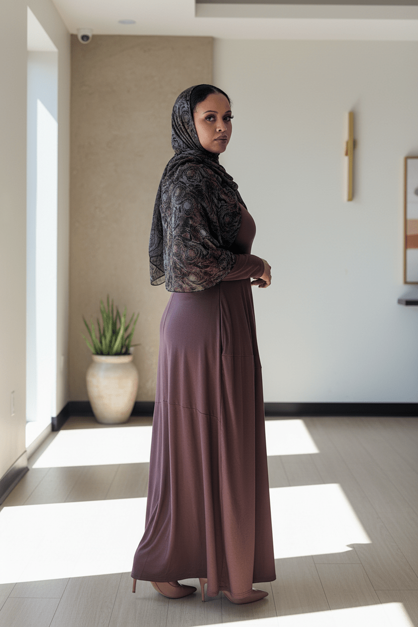 Jamila Jersey Patch Maxi Dress - ZIZI Boutique