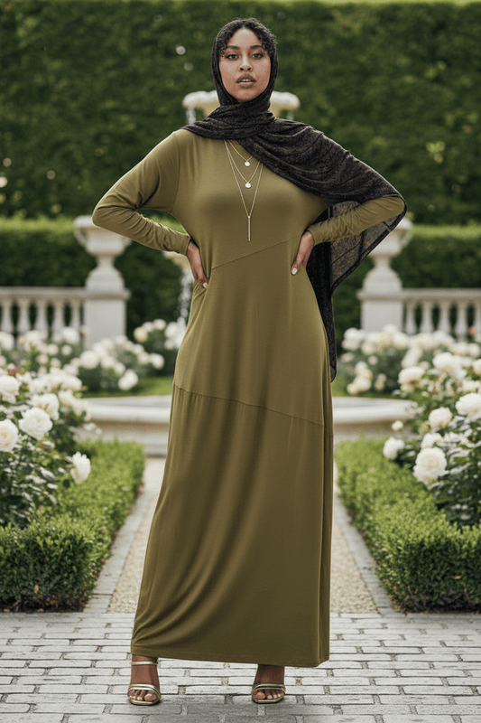 Jamila Jersey Patch Maxi Dress - ZIZI Boutique