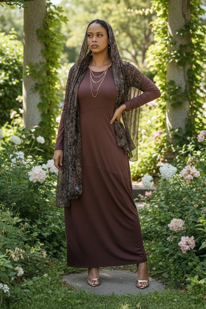 Jamila Jersey Patch Maxi Dress - ZIZI Boutique