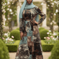 Ladan Dual Print Maxi Dress - ZIZI Boutique