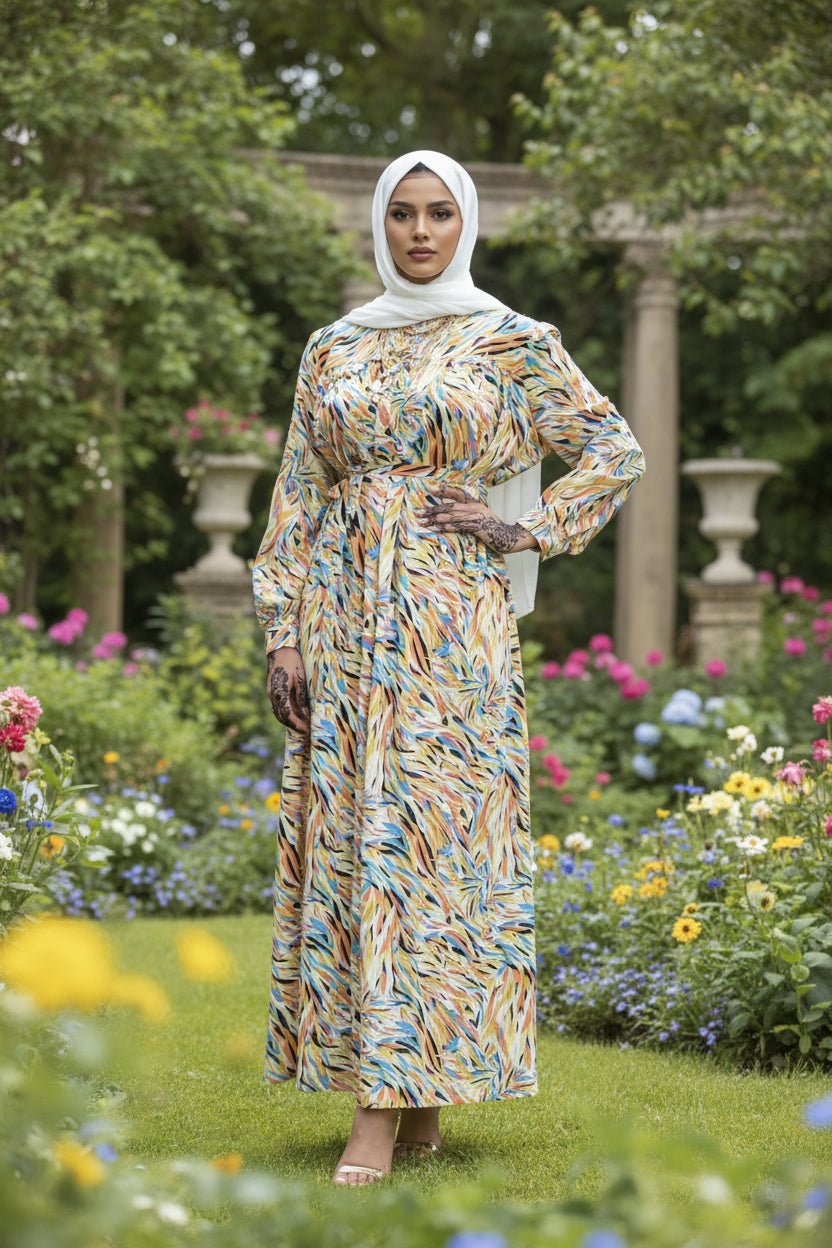 Layla Summer Print Maxi Dress - ZIZI Boutique