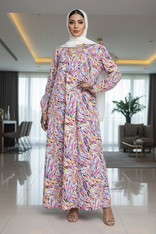Layla Summer Print Maxi Dress - ZIZI Boutique