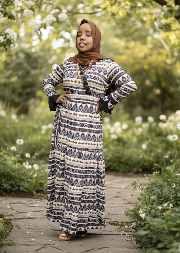 Libin Print Maxi Dress - ZIZI Boutique