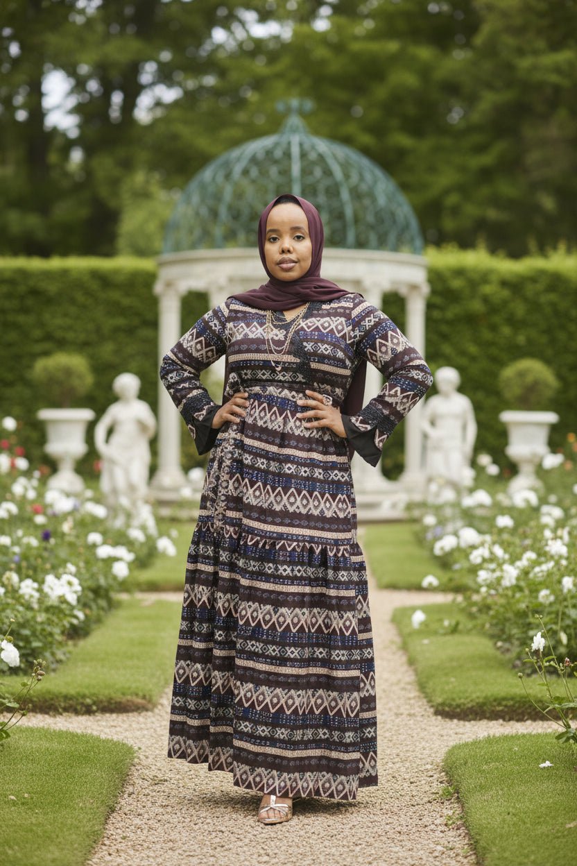 Libin Print Maxi Dress - ZIZI Boutique