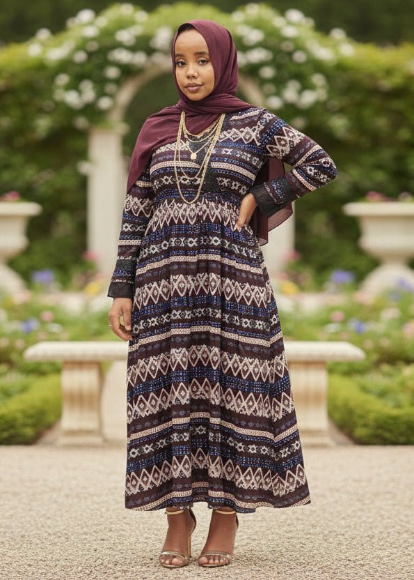 Libin Print Maxi Dress - ZIZI Boutique