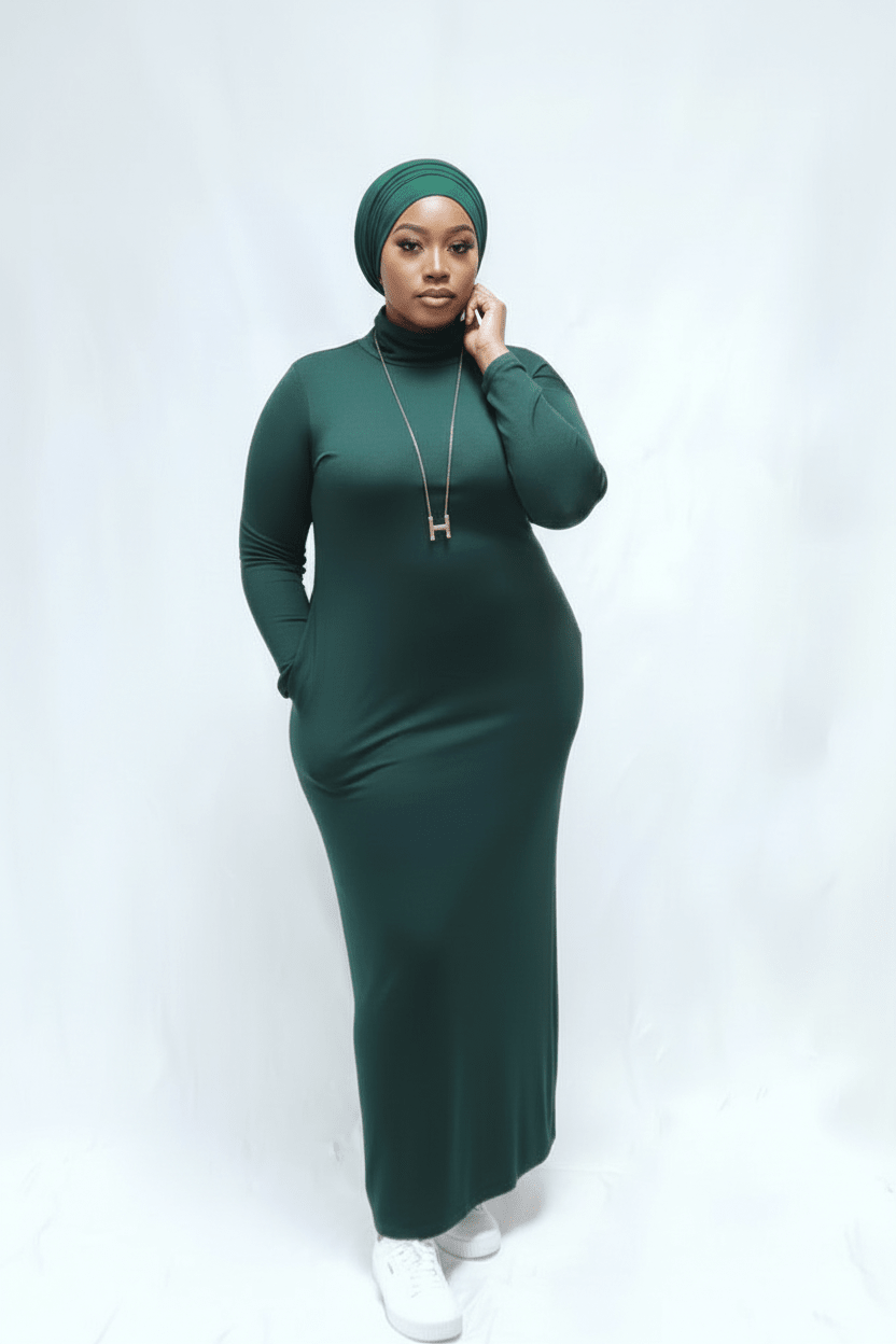 Light Turtleneck Sweater Maxi Dress - ZIZI Boutique