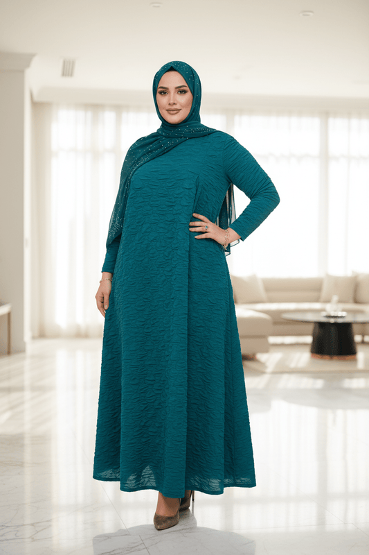 Puffy Winter Maxi Dress - ZIZI Boutique