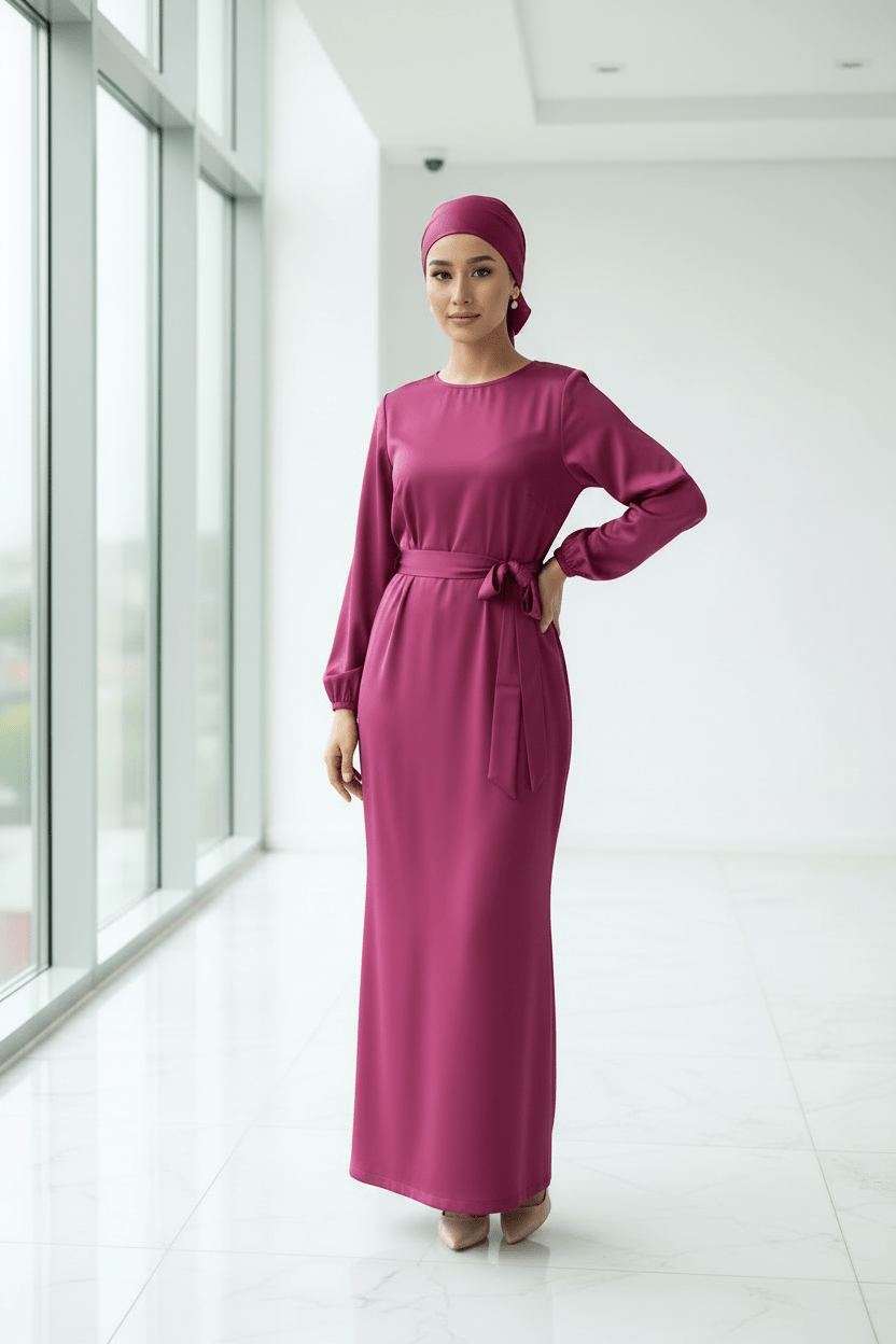 Raaliya Satin Maxi Dress — Graduation & Evening Gown - ZIZI Boutique