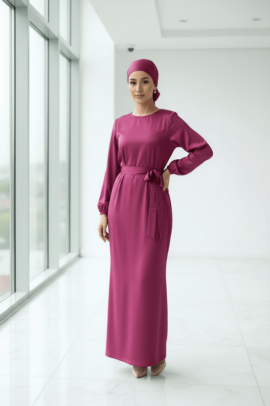 Raaliya Satin Maxi Dress — Graduation & Evening Gown - ZIZI Boutique