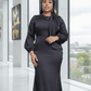 Raaliya Satin Maxi Dress — Graduation & Evening Gown - ZIZI Boutique