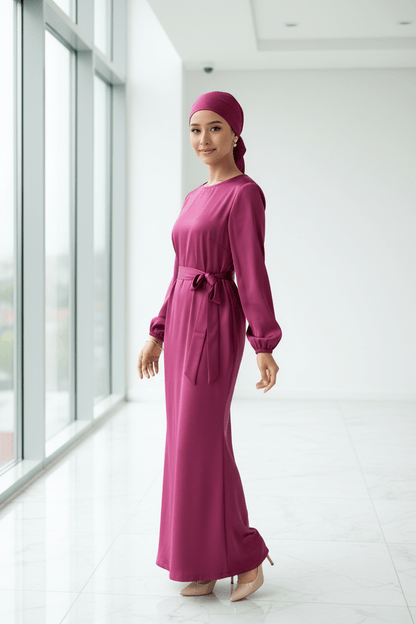 Raaliya Satin Maxi Dress — Graduation & Evening Gown - ZIZI Boutique