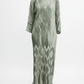 Ribbon Pleated Maxi Dress — Long Sleeve - ZIZI Boutique