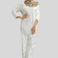 Ribbon Pleated Maxi Dress — Long Sleeve - ZIZI Boutique