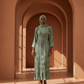 Ribbon Pleated Maxi Dress — Long Sleeve - ZIZI Boutique