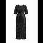 Ribbon Pleated Maxi Dress — Short Sleeve - ZIZI Boutique