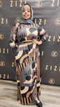 Habibi Modest Maxi Print Dress
